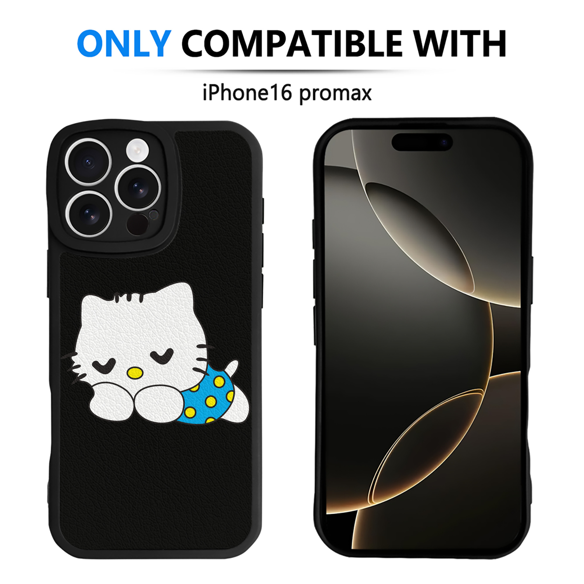 （画像用） Hello Kitty ハローキティ 【iPhone 16シリーズ対応】シリコンスマホケース（レザー調） 材質：シリコン